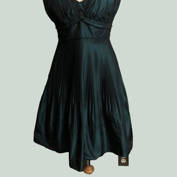 Iridescent Green Cocktail Dress (NWOT) - Picture 3 of 4